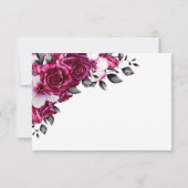 Rosenblütenhochzeit RSVP Karte (Rückseite)