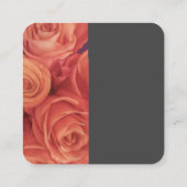 Rosenblütenkunst oder Blumendesigner Quadratische Visitenkarte (Rückseite)