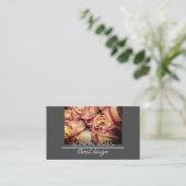 Rosenblütenkunst oder Blumendesigner Visitenkarte (Stehend Vorderseite)