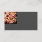 Rosenblütenkunst oder Blumendesigner Visitenkarte (Rückseite)