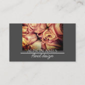 Rosenblütenkunst oder Blumendesigner Visitenkarte (Vorderseite)