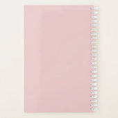 Rosenblütenrosen Hochzeitsplaner Planer (Rückseite)