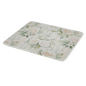 Rosenblütenstreifen Schneidebrett (Ecke)