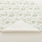 Rosenblütenstreifen Sherpadecke (3/4)