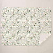 Rosenblütenstreifen Sherpadecke (Vorderseite (Horizontal))