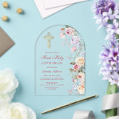 Rosenbogen Erste Kommunion Acryleinladungen (Insitu (Hochzeit))