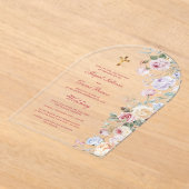 Rosenbogen Hochzeit religiös Acryleinladungen (Ablage )