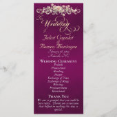 Rosenbogen - Pflaumenhochzeit Programm (Vorderseite)