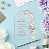 Rosenbogen religiöse Hochzeit Acryleinladungen (Insitu (Hochzeit))