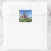 Rosenborg Castle, Kopenhagen, Dänemark Quadratischer Aufkleber (Tasche)