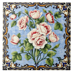 Rosenbouquet-Fliese Fliese