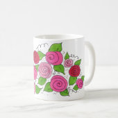 Rosenbouquet Kaffeetasse (VorderseiteRechts)