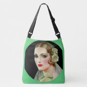 Rosenbrauenprint Tragetaschen Mit Langen Trägern (Vorderseite)