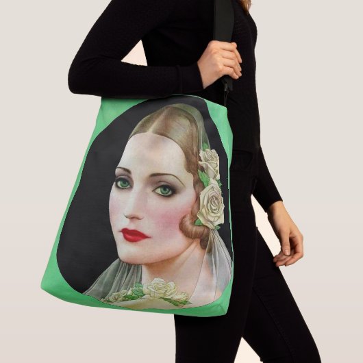 Rosenbrauenprint Tragetaschen Mit Langen Trägern (Von Nahem)