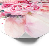 Rosenbrauerkleid Brautparty Empfang Poster (Ecke)