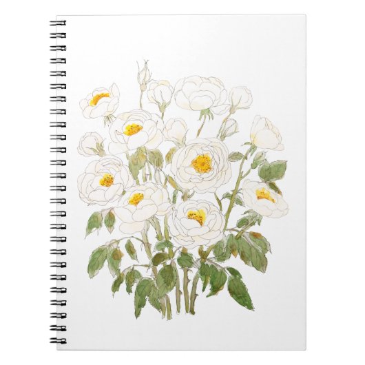 Rosenbraun, Aquarell und Tinte Notizblock (Vorderseite)