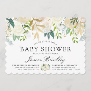 Rosenbraut Babydusche Einladung