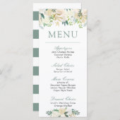 Rosenbraut| Blumenmenü Menükarte (Vorne/Hinten)