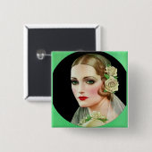 Rosenbraut Button (Vorne & Hinten)