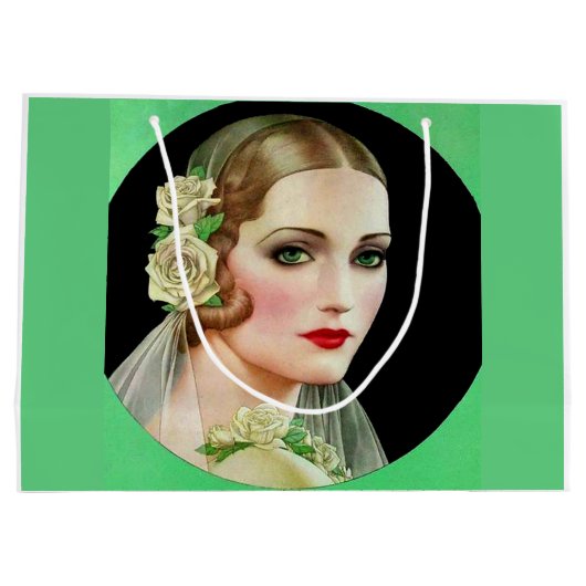 Rosenbraut Große Geschenktüte (Rückseite)