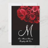 Rosenbraut-Hochzeit Einladung (Rückseite)