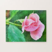 Rosenbud Blume Art Garden Puzzle (Horizontal)