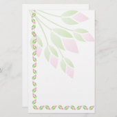 Rosenbügel Stationery-Floral Briefpapier (Vorne/Hinten)