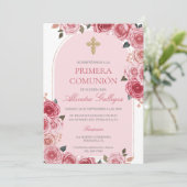 Rosenbuket erste Kommune Einladung (Stehend Vorderseite)