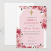 Rosenbuket erste Kommune Einladung (Vorne/Hinten)