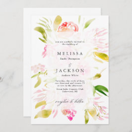 Rosenbukett Einladung