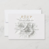 Rosenbukett Hochzeit RSVP Karte (Rückseite)