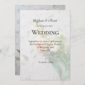 Rosenbukett in Pfirsichfarben Einladung (Vorne/Hinten)