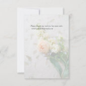 Rosenbukett in Pfirsichfarben Save The Date (Rückseite)