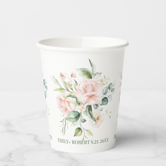 Rosenbukett Pappbecher (Links)