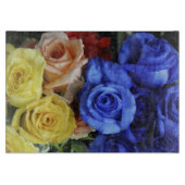 Rosenbuquette Schneidebrett (Vorderseite)