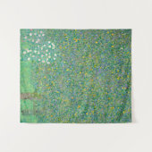 Rosenbüsche unter den Bäumen, 1905 von Gustav Klim Wandteppich (Vorderseite (Horizontal))