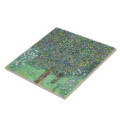 Rosenbüsche unter den Bäumen, Gustav Klimt Fliese (Seite)
