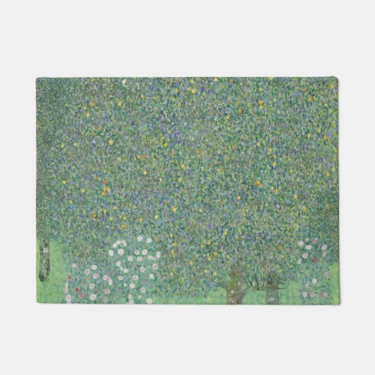 Rosenbüsche unter den Bäumen - Gustav Klimt Fußmatte (Vorderseite)