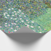 Rosenbüsche unter den Bäumen, Gustav Klimt Geschenkpapier (Ecke)