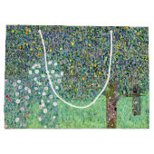 Rosenbüsche unter den Bäumen, Gustav Klimt Große Geschenktüte (Rückseite)