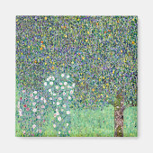 Rosenbüsche unter den Bäumen, Gustav Klimt Magnet (Vorne)