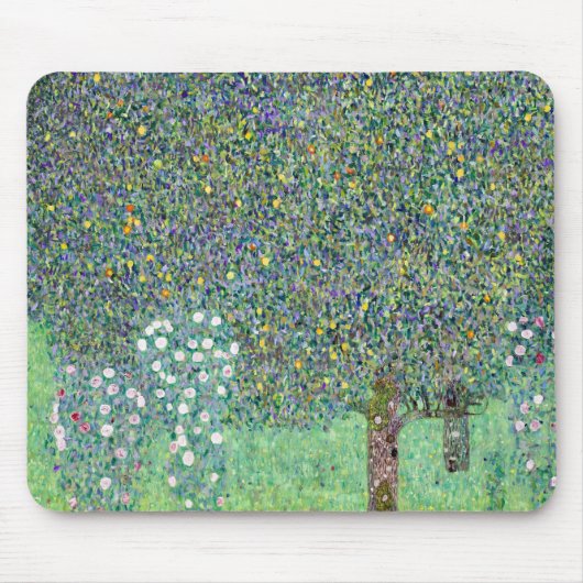 Rosenbüsche unter den Bäumen, Gustav Klimt Mousepad (Vorne)