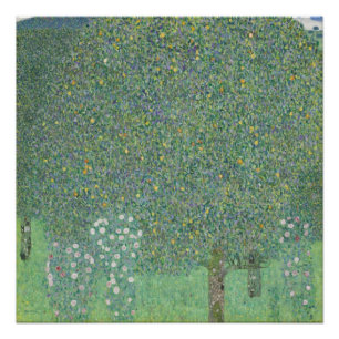 Rosenbüsche unter den Bäumen - Gustav Klimt Poster