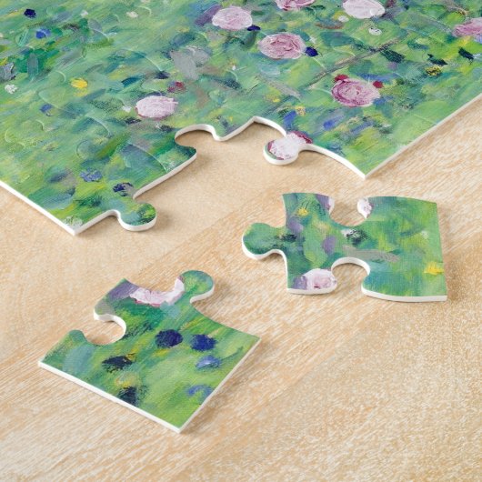 Rosenbüsche unter den Bäumen, Gustav Klimt Puzzle (Seite)