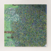 Rosenbüsche unter den Bäumen, Gustav Klimt Puzzle (Horizontal)