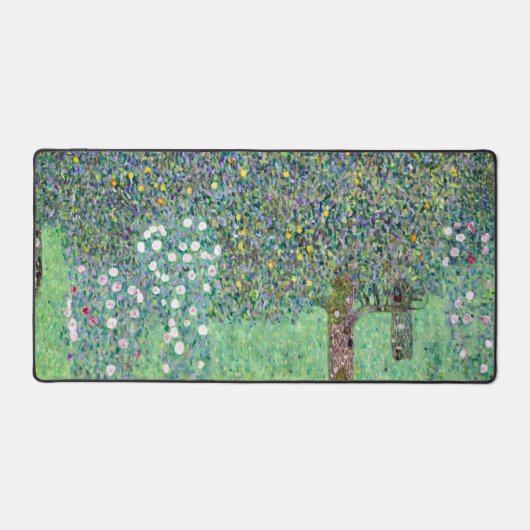 Rosenbüsche unter den Bäumen, Gustav Klimt Schreibtischunterlage (Vorderseite)
