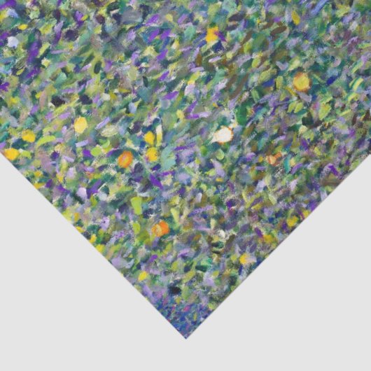 Rosenbüsche unter den Bäumen, Gustav Klimt Seidenpapier (Ausschnitt)