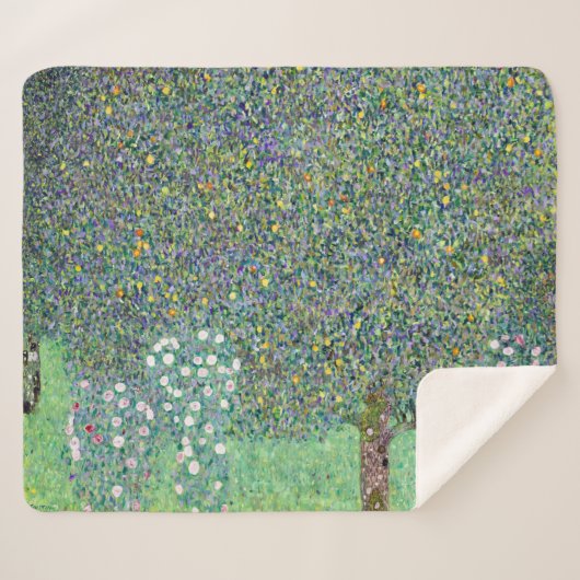 Rosenbüsche unter den Bäumen, Gustav Klimt Sherpadecke (Vorderseite (Horizontal))