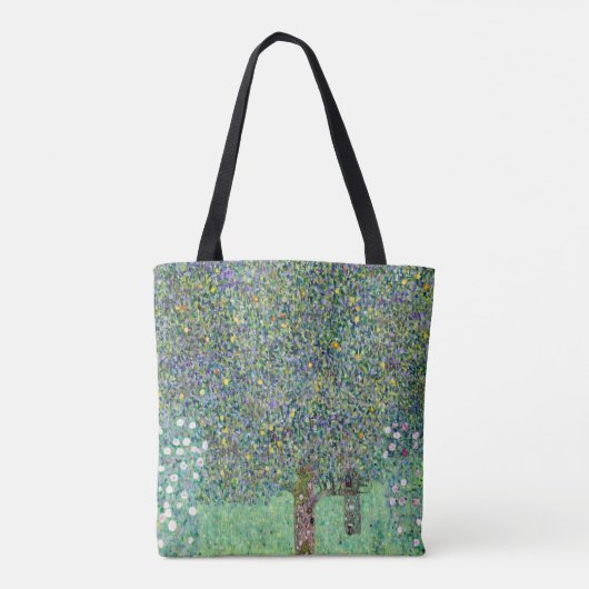 Rosenbüsche unter den Bäumen, Gustav Klimt Tasche (Rückseite)