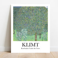 Rosenbüsche unter den Bäumen von Gustav Klimt